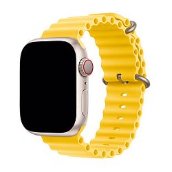 Ремешок Ocean Band для Apple Watch 38 / 40 / 41 / 42mm силикон жёлтый