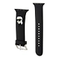Ремешок CG Mobile Karl Lagerfeld 3D Rubber NFT Choupette Head для Apple Watch 38 / 40 / 41 / 42mm силикон чёрный