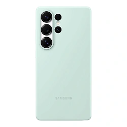 Клип-кейс (накладка) Samsung Silicone Case для Samsung Galaxy S25 Ultra силикон, поликарбонат, мятный