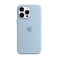 Клип-кейс (накладка) Silicone Case MagSafe для Apple iPhone 14 Pro Max силикон, голубой