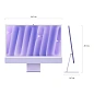 Моноблок Apple iMac 24" M4 (10-core GPU) 16 ГБ, 256 ГБ (Z1ET000MF), фиолетовый - 4