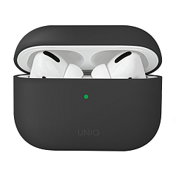 Кобура UNIQ Lino для Apple AirPods Pro 2 поликарбонат, силикон, серый