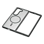 Клип-кейс (накладка) uBear Cloud Mag Case для Samsung Galaxy Z Fold 7 поликарбонат, термополиуретан, затемнённый с чёрной рамкой - 3