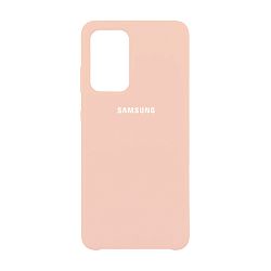 Клип-кейс (накладка) Silicone cover закрытый для Samsung Galaxy A52 силикон, пудровый