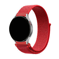Ремешок для Samsung Watch 20mm нейлон красный