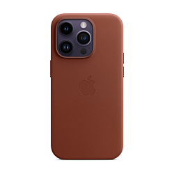 Клип-кейс (накладка) Apple Leather Case MagSafe для Apple iPhone 14 Pro кожа, Umber