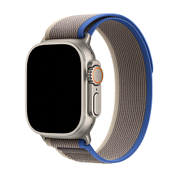 Ремешок Apple Trail Loop для Apple Watch 44 / 45 / 46 / 49mm нейлон Blue/Gray (M/L)