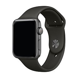 Спортивный ремешок для Apple Watch 44 / 45 / 46 / 49mm фторэластомер тёмно-серый