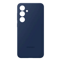 Клип-кейс (накладка) Samsung Silicone Case для Samsung Galaxy S24 FE силикон, поликарбонат, синий