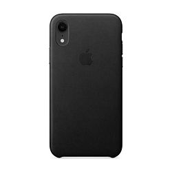 Клип-кейс (накладка) Apple Leather Case для Apple iPhone Xr кожа, Black