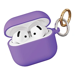 Кобура VLP Charm Case для Apple AirPods 4 силикон, лавандовый