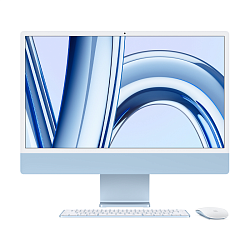 Моноблок Apple iMac 24" M3 (8-core GPU) 8 ГБ, 256 ГБ SSD (MQRC3), синий 