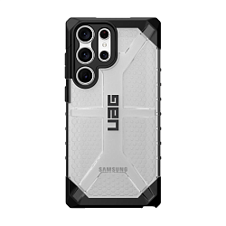 Клип-кейс (накладка) UAG Plasma для Samsung Galaxy S23 Ultra поликарбонат, прозрачный с чёрной рамкой