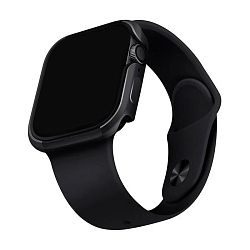 Чехол-бампер UNIQ Valencia для Apple Watch 45mm алюминий, графит