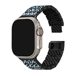 Браслет Pitaka Dreamland для Apple Watch 38 / 40 / 41 / 42 / 44 / 45 / 46 / 49mm карбон "мозайка"