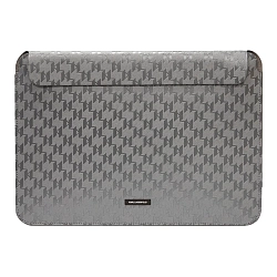 Чехол CG Mobile Lagerfeld Saffiano Sleeve Monogram для ноутбуков 13"/14" экокожа, серебристый