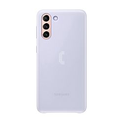 Клип-кейс (накладка) Samsung Led Cover для Samsung Galaxy S21 Plus полиуретан, поликарбонат, фиолетовый