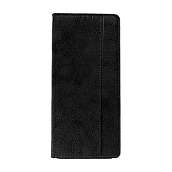 Чехол-книжка Premium Rich Boss для Xiaomi Redmi Note 13 искусственная кожа, чёрный