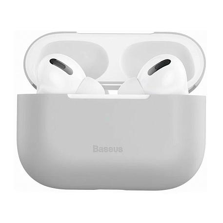 Кобура Baseus Super Thin для Apple AirPods Pro силикон, серый - 2