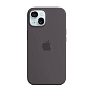 Клип-кейс (накладка) Silicone Case MagSafe для Apple iPhone 15 Plus силикон, серо-коричневый