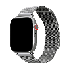 Миланский сетчатый браслет UNIQ Dante для Apple Watch 44 / 45 / 46 / 49mm сталь графитовый