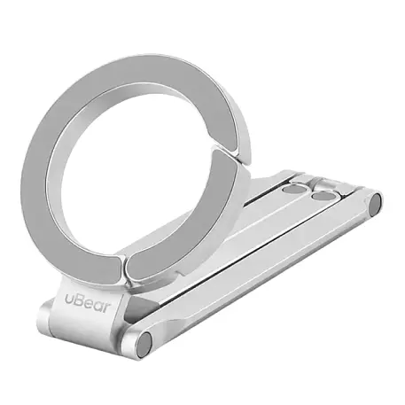Магнитный держатель uBear Angle MagSafe серебристый - 4