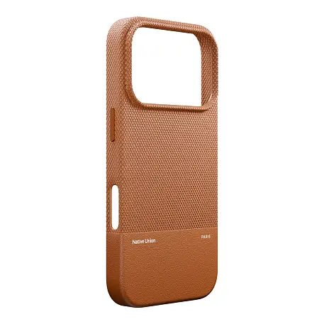 Клип-кейс (накладка) Native Union (Re) Classic Case для Apple iPhone 17 Pro полиуретан, поликарбонат, коричневый - 2