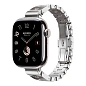 Умные часы Apple Watch Hermes Series 11 42mm GPS + Cellular Silver Titanium Case Gris Single Tour Grand H Fin Strap Medium (with Orange Hermès Sport band)