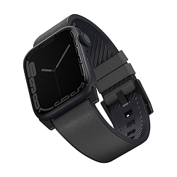 Ремешок UNIQ Straden для Apple Watch 44 / 45 / 46 / 49mm кожа серый