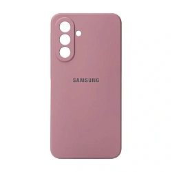 Клип-кейс (накладка) Silicone cover закрытый для Samsung Galaxy A56 силикон, пудровый
