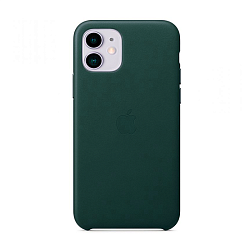 Клип-кейс (накладка) Apple Leather Case для Apple iPhone 11 кожа, Forest Green