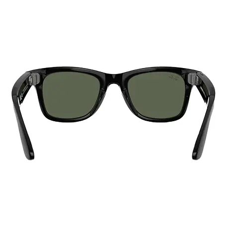 Умные очки Ray-Ban Wayfarer Gen 2 Shiny Black, G15 Green Solid Color, (53-22-155mm) - 4