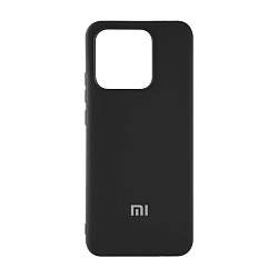 Клип-кейс (накладка) Silicone cover закрытый для Xiaomi Redmi 10C силикон, чёрный