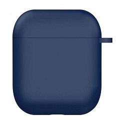 Кобура Silicon Protection Case для Apple AirPods 2018 / 2019 силикон, тёмно-синий