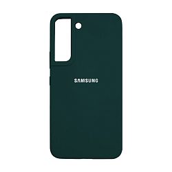 Клип-кейс (накладка) Silicone cover закрытый для Samsung Galaxy S22 Plus силикон, тёмно-зелёный