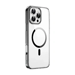 Клип-кейс (накладка) WIWU iShield Pro для Apple iPhone 16 Pro Max пластик, силикон, чёрный