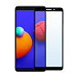 Защитное стекло 3D Premium для Samsung Galaxy A01 Core, черная рамка