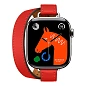 Умные часы Apple Watch Hermes Series 11 42mm GPS + Cellular Silver Titanium Case Rouge Radieux Double Tour Attelage Strap (with Orange Hermès Sport band) - 2