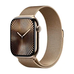 Умные часы Apple Watch Series 10 46mm GPS + Cellular Gold Titanium Case Gold Milanese Loop