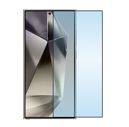 Защитное стекло 3D Premium для Samsung Galaxy S24 Ultra, черная рамка
