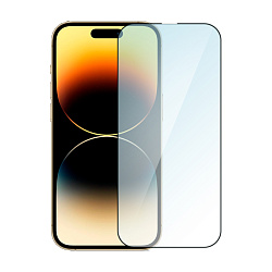 Защитное стекло Mocoll Dust Filter 2.5D для Apple iPhone 14 Pro Max / 15 Plus / 16 Plus, черная рамка