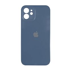 Клип-кейс (накладка) для Apple iPhone 12 силикон, серо-синий