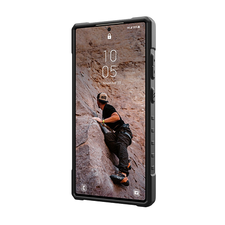 Клип-кейс (накладка) UAG Pathfinder Magsafe для Samsung Galaxy S24 Ultra поликарбонат, "тёмная земля" камуфляж - 3