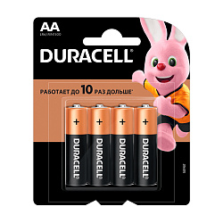 Батарейка Duracell Basic AA LR6-4BL, 4шт