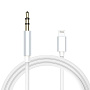 Аудиокабель 3.5 mm jack - Lightning 1 м, белый - 1