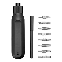 Отвертка с насадками Xiaomi Mi Ratchet Screwdriver (16 предметов) чёрный