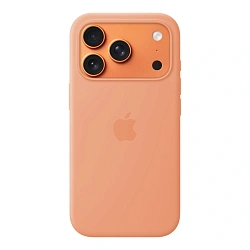 Клип-кейс (накладка) Silicone Case для Apple iPhone 17 Pro силикон, персиковый