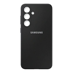Клип-кейс (накладка) для Samsung Galaxy S24 / S25 силикон, чёрный