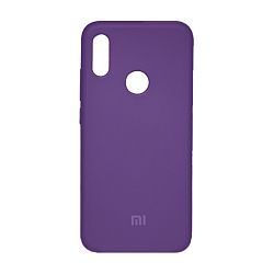 Клип-кейс (накладка) Silicone cover закрытый для Xiaomi Redmi Note 7 / Note 7 Pro / Note 7S силикон, фиолетовый