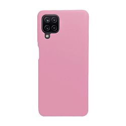 Клип-кейс (накладка) Silicone cover (без лого) для Samsung Galaxy A12 / M12 силикон, розовый